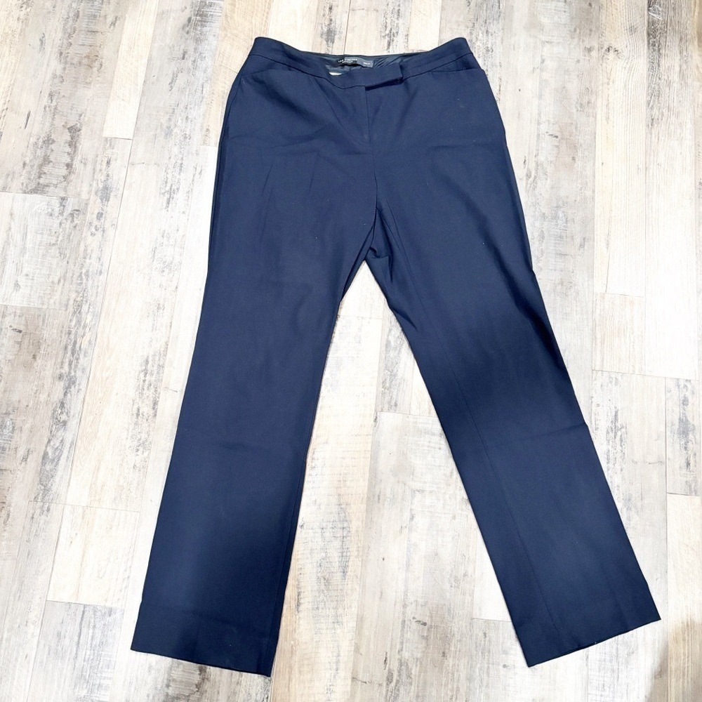 The Limited Lexie Fit Navy Blue Straight Leg Slacks Old Money Sz 12